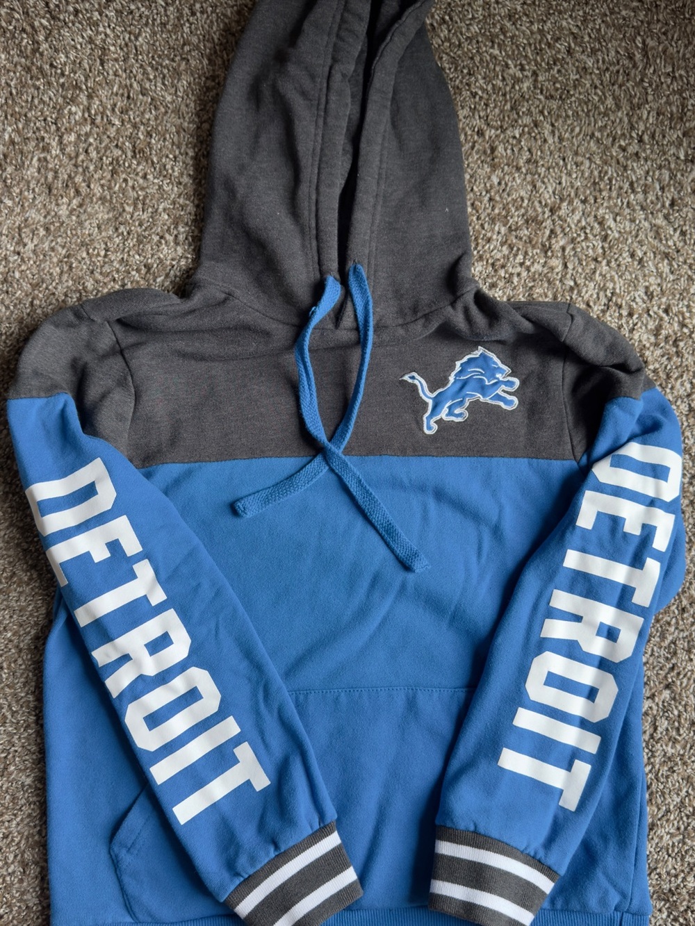 Women’s Detroit lions pullover hoodie. Size small